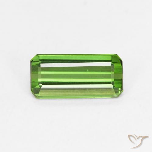 0.89ct Natural verde escuro Turmalina, Corte Esmeralda, VVS-VS