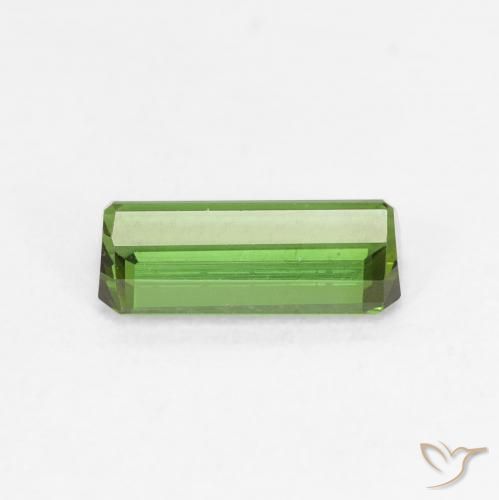 Turmalina verde escuro Natural 0.89ct, Corte Octógono / Esmeralda, VVS-VS
