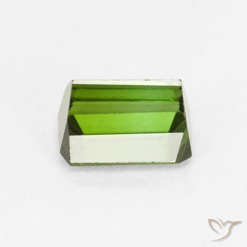 Turmalina verde escuro Natural 0.72ct, Corte Octógono / Esmeralda, VVS