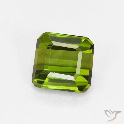 Turmalina Verde médio Natural 0.52ct, Corte Octógono / Esmeralda, VVS-VS