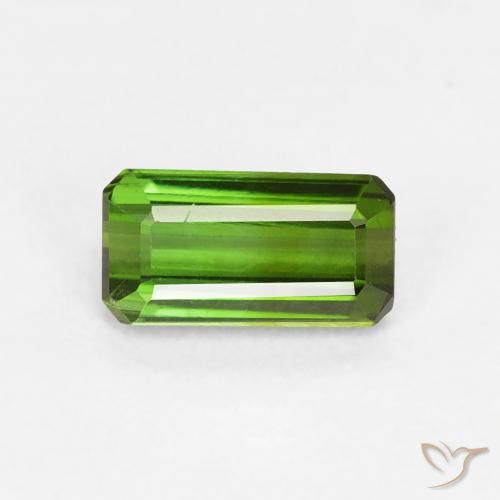 0.68ct Natural Verde floresta Turmalina, Corte Esmeralda, VVS-VS