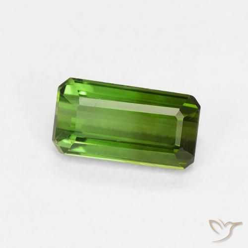 Turmalina Verde floresta Natural 0.68ct, Corte Octógono / Esmeralda, VVS-VS