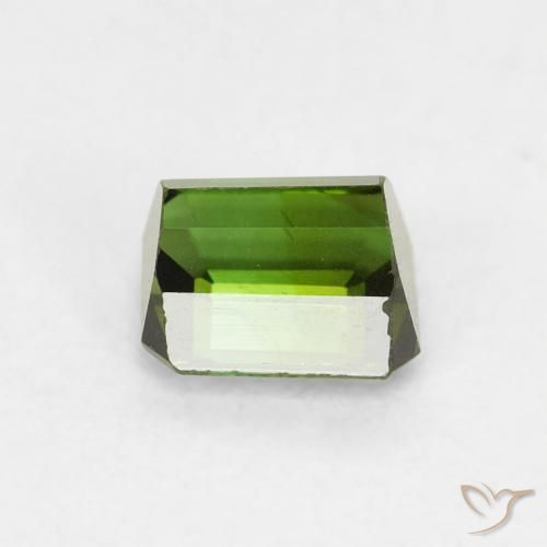 Turmalina verde escuro Natural 0.61ct, Corte Octógono / Esmeralda, VVS-VS