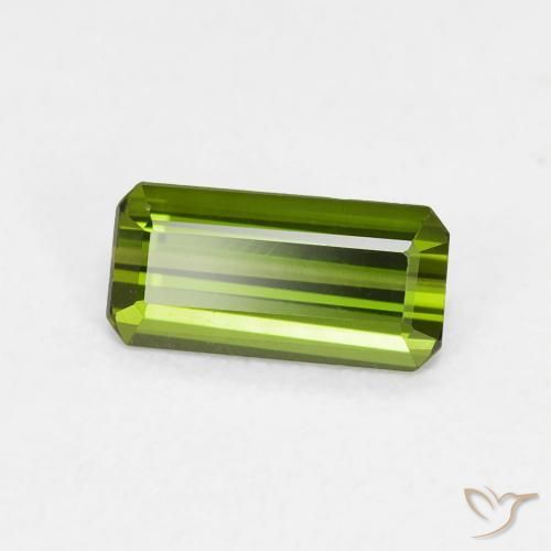Turmalina Verde floresta Natural 0.63ct, Corte Octógono / Esmeralda, VVS-VS