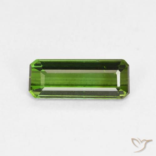 0.82ct Natural Verde escuro Turmalina, Corte Esmeralda, VVS-VS