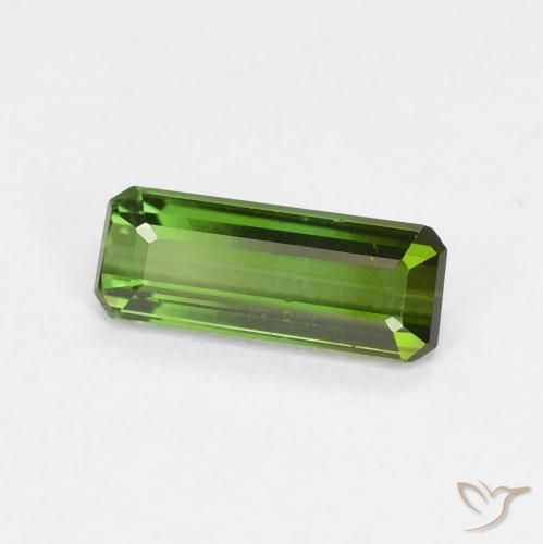 Turmalina Verde escuro Natural 0.82ct, Corte Octógono / Esmeralda, VVS-VS