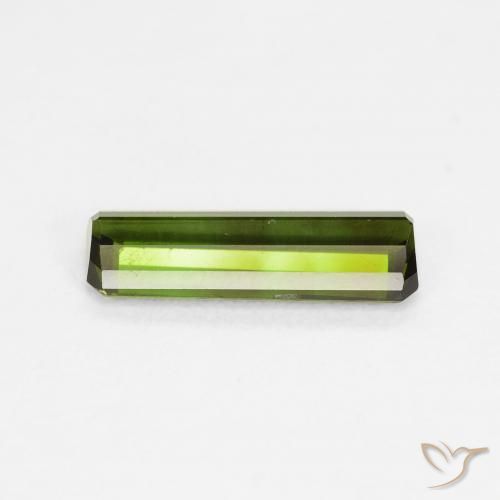 Turmalina Verde escuro Natural 1.08ct, Corte Octógono / Esmeralda, VVS-VS