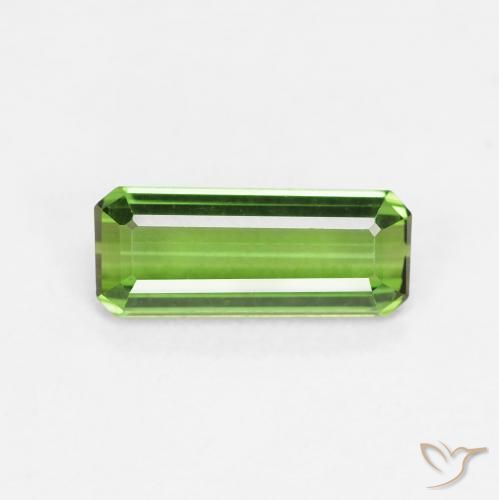 0.98ct Natural Verde floresta Turmalina, Corte Esmeralda, VVS-VS