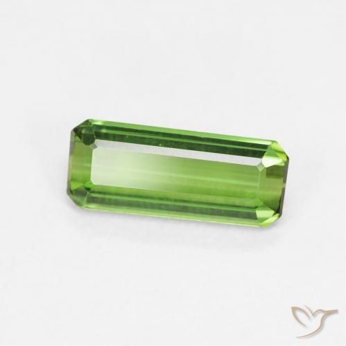Turmalina Verde floresta Natural 0.98ct, Corte Octógono / Esmeralda, VVS-VS