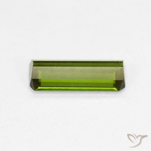 Turmalina Verde médio Natural 0.91ct, Corte Octógono / Esmeralda, VVS-VS