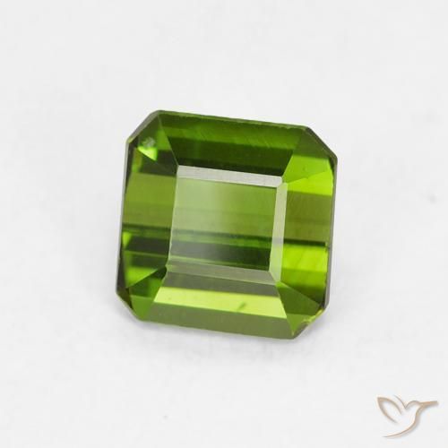 Turmalina Verde floresta Natural 0.62ct, Corte Octógono / Esmeralda, VVS