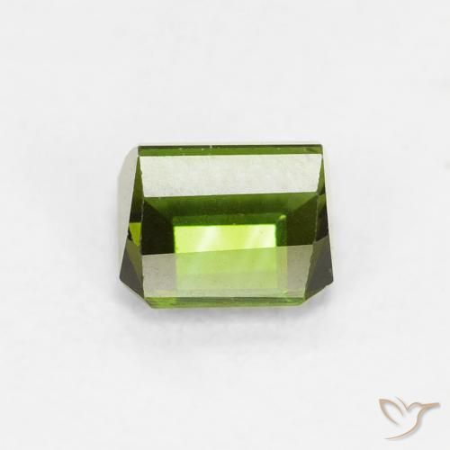 Turmalina Verde floresta Natural 0.62ct, Corte Octógono / Esmeralda, VVS