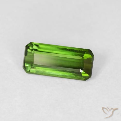 Turmalina verde escuro Natural 0.80ct, Corte Octógono / Esmeralda, VVS-VS
