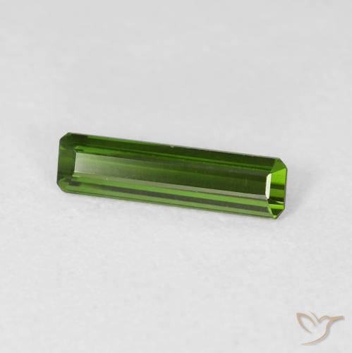 Turmalina Verde floresta Natural 0.98ct, Corte Octógono / Esmeralda, VVS-VS