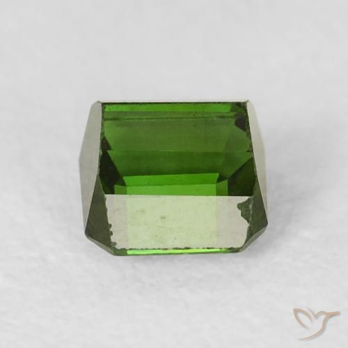 Turmalina Verde escuro Natural 0.64ct, Corte Octógono / Esmeralda, VVS-VS