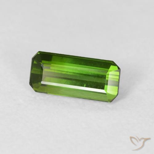 Turmalina Verde floresta Natural 0.84ct, Corte Octógono / Esmeralda, VVS-VS