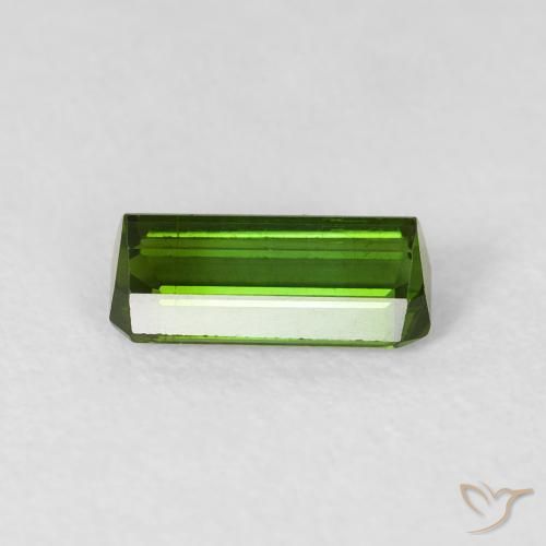 Turmalina Verde floresta Natural 0.84ct, Corte Octógono / Esmeralda, VVS-VS