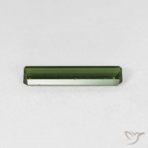Turmalina Verde escuro Natural 0.98ct, Corte Octógono / Esmeralda, VVS-VS