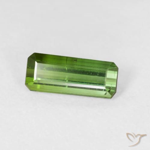 Turmalina Verde médio Natural 1.15ct, Corte Octógono / Esmeralda, VS