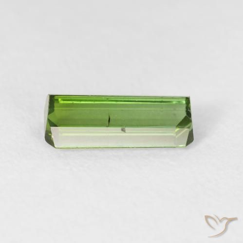 Turmalina Verde médio Natural 1.15ct, Corte Octógono / Esmeralda, VS
