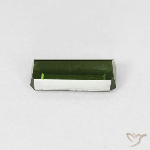 Turmalina Verde Terroso Natural 0.86ct, Corte Octógono / Esmeralda, VS