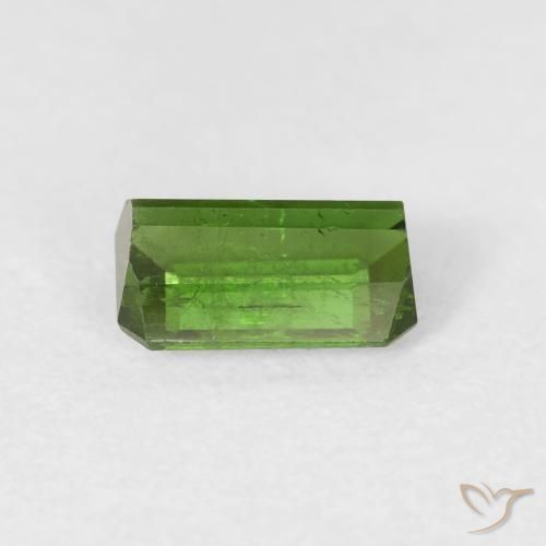 Turmalina Verde Terroso Natural 0.86ct, Corte Octógono / Esmeralda, VS