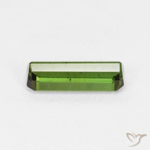 Turmalina verde escuro Natural 0.99ct, Corte Octógono / Esmeralda, VS