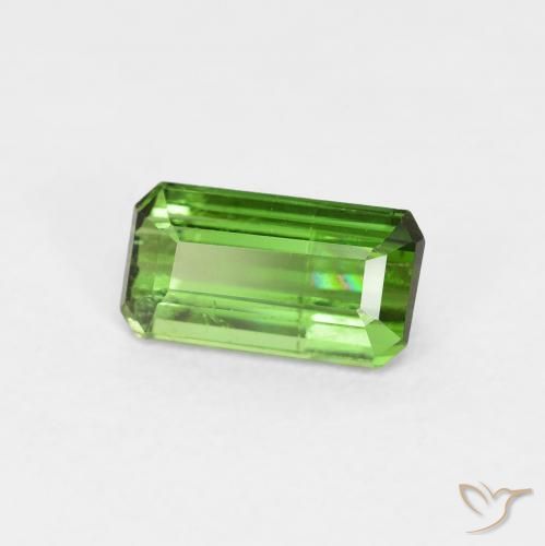 Turmalina Verde floresta Natural 0.85ct, Corte Octógono / Esmeralda, VS-SI