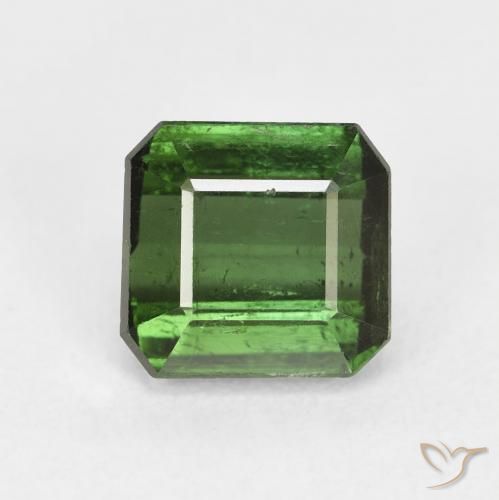 2.26ct Natural Verde floresta Turmalina, Corte Esmeralda, VS