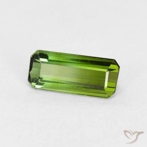 Turmalina Verde escuro Natural 0.87ct, Corte Octógono / Esmeralda, VVS-VS