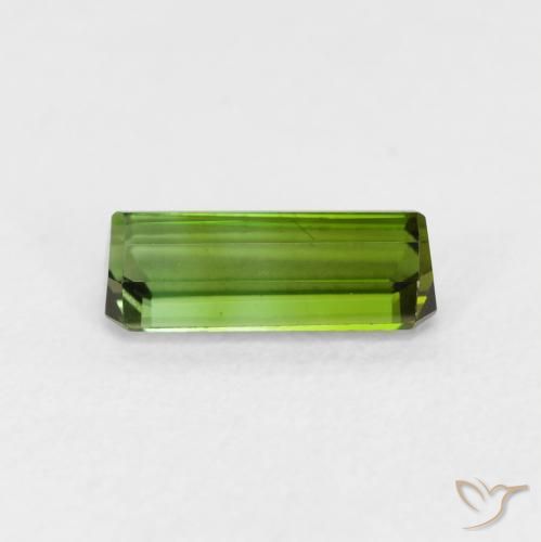 Turmalina Verde escuro Natural 0.87ct, Corte Octógono / Esmeralda, VVS-VS