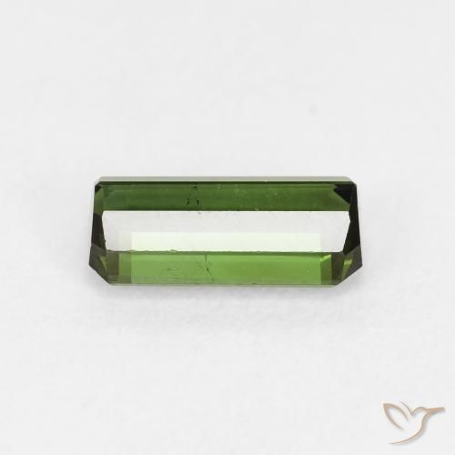 Turmalina Verde escuro Natural 1.35ct, Corte Octógono / Esmeralda, VS