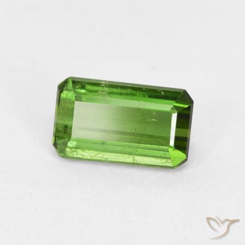 Turmalina Verde escuro Natural 0.97ct, Corte Octógono / Esmeralda, VS