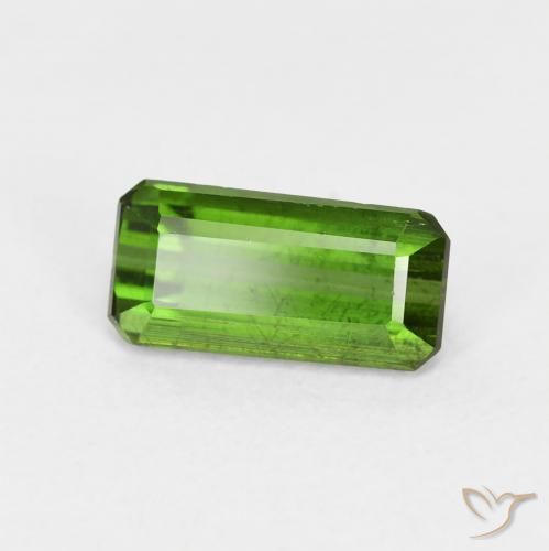 Turmalina Verde Terroso Natural 1.15ct, Corte Octógono / Esmeralda, VS