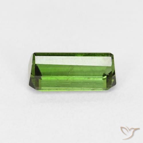 Turmalina Verde Terroso Natural 1.15ct, Corte Octógono / Esmeralda, VS