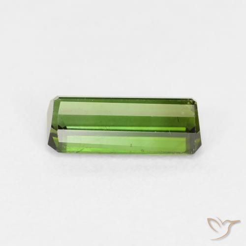 Turmalina Verde escuro Natural 1.01ct, Corte Octógono / Esmeralda, VS