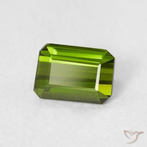 Turmalina Verde médio Natural 0.57ct, Corte Octógono / Esmeralda, VS