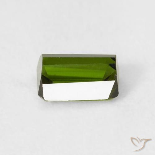 Turmalina Verde médio Natural 0.57ct, Corte Octógono / Esmeralda, VS