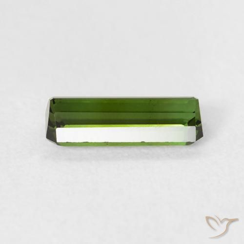 Turmalina Verde Terroso Natural 1.01ct, Corte Octógono / Esmeralda, VS-SI