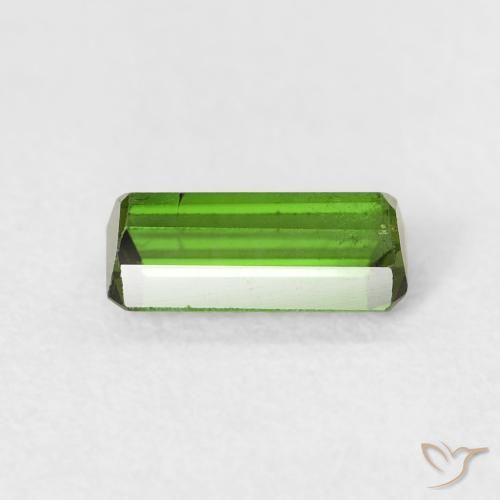 Turmalina Verde médio Natural 0.59ct, Corte Octógono / Esmeralda, VS-SI