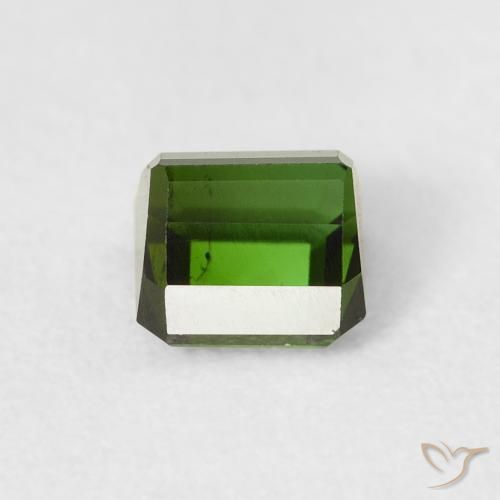 Turmalina Verde floresta Natural 0.80ct, Corte Octógono / Esmeralda, VS