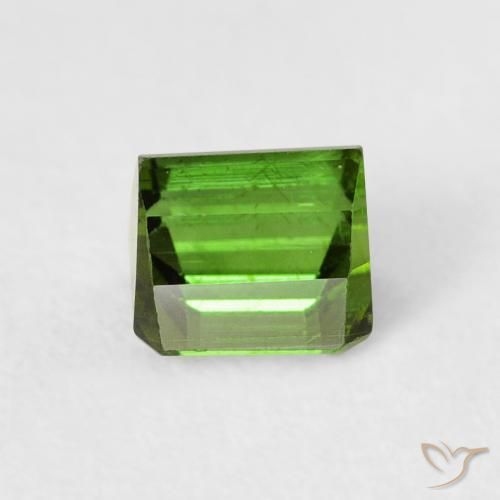Turmalina verde escuro Natural 0.84ct, Corte Octógono / Esmeralda, VS