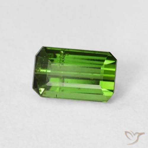 Turmalina Verde médio Natural 0.75ct, Corte Octógono / Esmeralda, VS-SI