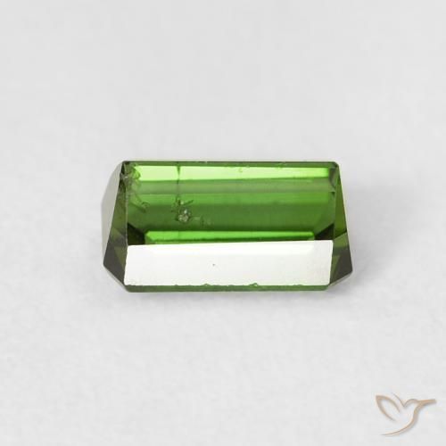 Turmalina Verde médio Natural 0.75ct, Corte Octógono / Esmeralda, VS-SI