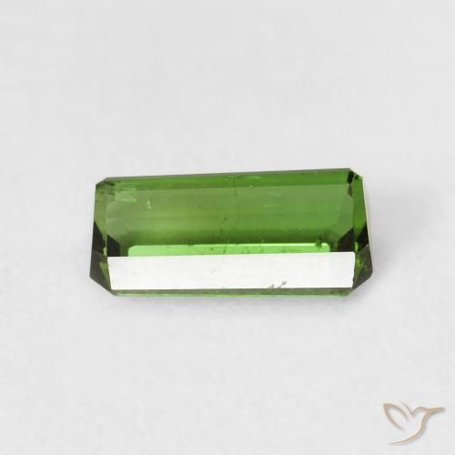 Turmalina verde escuro Natural 0.99ct, Corte Octógono / Esmeralda, VS-SI