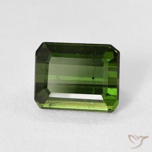 Turmalina Verde floresta Natural 1.74ct, Corte Octógono / Esmeralda, VS-SI