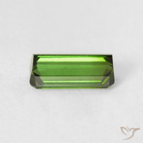 Turmalina Verde floresta Natural 0.84ct, Corte Octógono / Esmeralda, VS