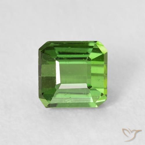0.64ct Natural Verde floresta Turmalina, Corte Esmeralda, VS