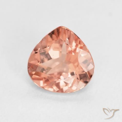 Turmalina Laranja claro Natural 1.30ct, Formato de pêra, VS