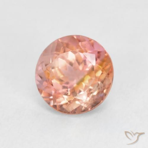 Turmalina Rosa Alaranjado Natural 1.41ct, Redondo, VS
